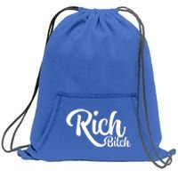 Wo Hot Rich Bitch Fashion Tops Great Gift Sweatshirt Cinch Pack Bag