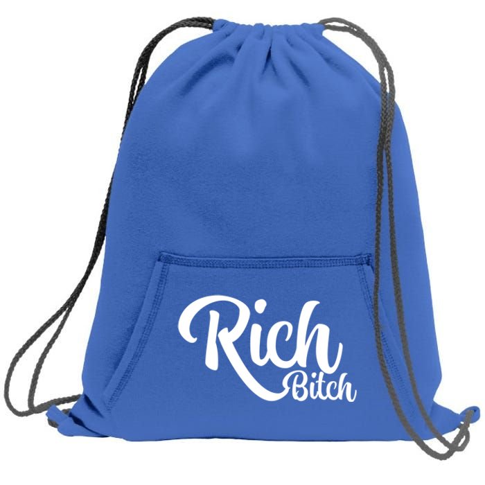 Wo Hot Rich Bitch Fashion Tops Great Gift Sweatshirt Cinch Pack Bag