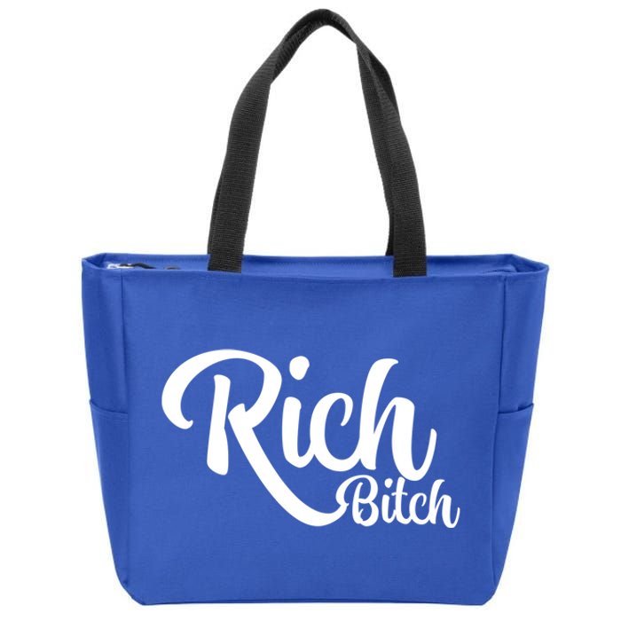 Wo Hot Rich Bitch Fashion Tops Great Gift Zip Tote Bag