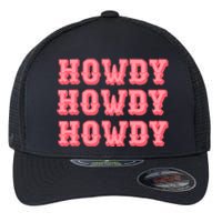 White Howdy Rodeo Western Country Southern Cowgirl Flexfit Unipanel Trucker Cap