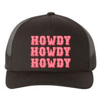 White Howdy Rodeo Western Country Southern Cowgirl Yupoong Adult 5-Panel Trucker Hat