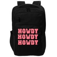 White Howdy Rodeo Western Country Southern Cowgirl Impact Tech Backpack