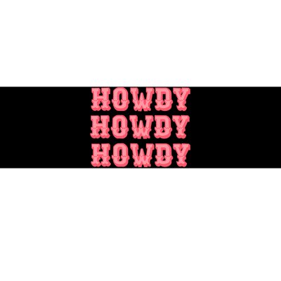 White Howdy Rodeo Western Country Southern Cowgirl Bumper Sticker