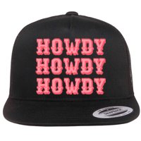 White Howdy Rodeo Western Country Southern Cowgirl Flat Bill Trucker Hat