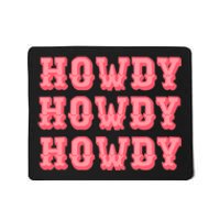 White Howdy Rodeo Western Country Southern Cowgirl Mousepad