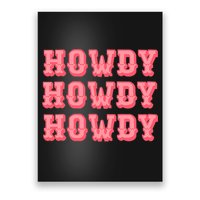 White Howdy Rodeo Western Country Southern Cowgirl Poster