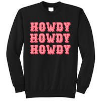 White Howdy Rodeo Western Country Southern Cowgirl Tall Sweatshirt