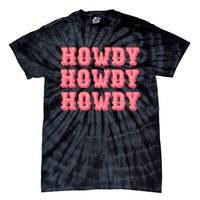 White Howdy Rodeo Western Country Southern Cowgirl Tie-Dye T-Shirt