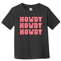 White Howdy Rodeo Western Country Southern Cowgirl Toddler T-Shirt