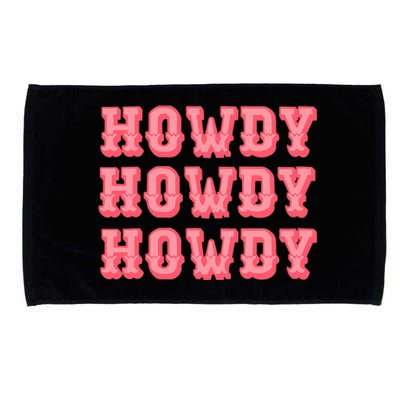 White Howdy Rodeo Western Country Southern Cowgirl Microfiber Hand Towel