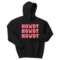 White Howdy Rodeo Western Country Southern Cowgirl Kids Hoodie