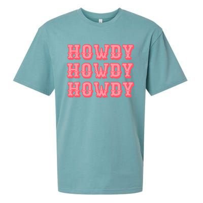 White Howdy Rodeo Western Country Southern Cowgirl Sueded Cloud Jersey T-Shirt