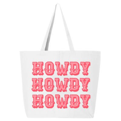 White Howdy Rodeo Western Country Southern Cowgirl 25L Jumbo Tote