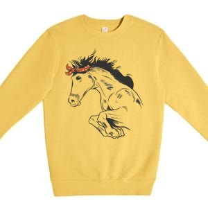 Wild Horse Running Premium Crewneck Sweatshirt