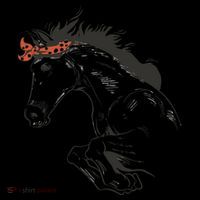 Wild Horse Running 7-Panel Snapback Hat