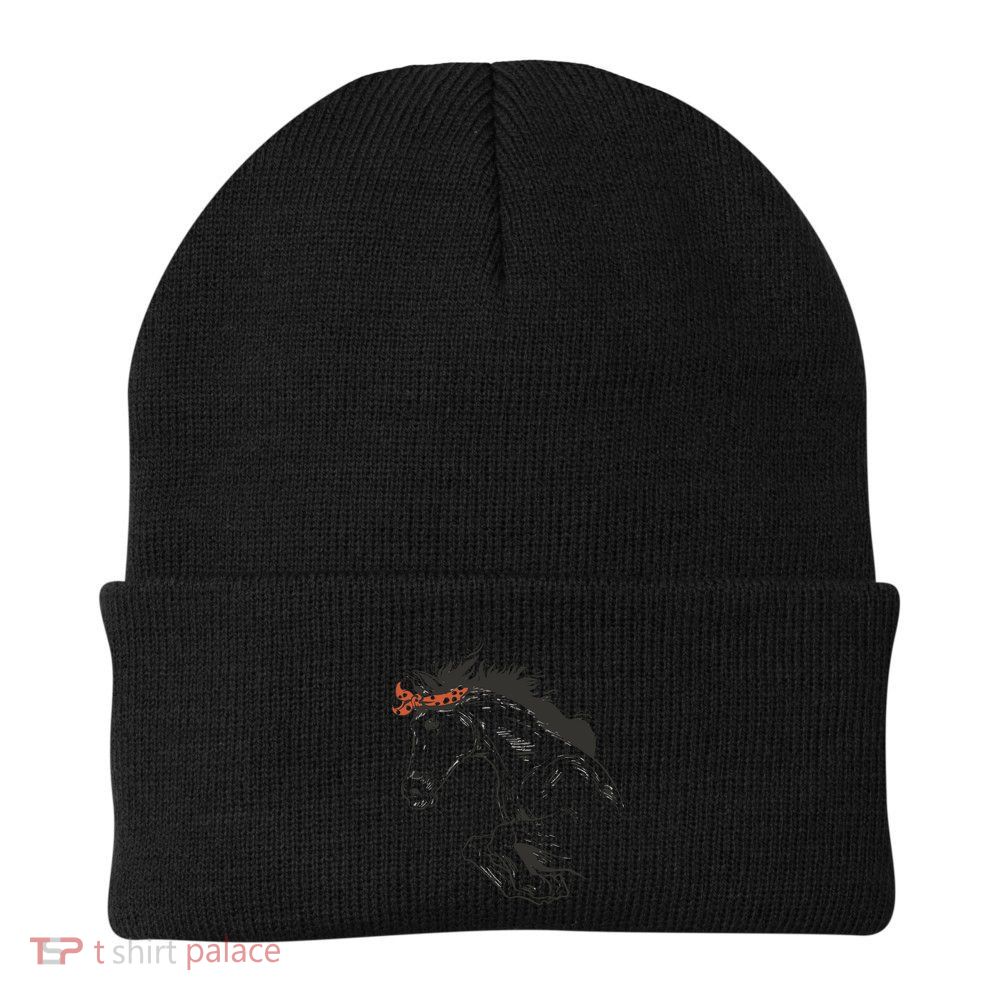 Wild Horse Running Knit Cap Winter Beanie
