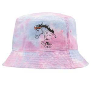 Wild Horse Running Tie-Dyed Bucket Hat