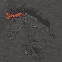 Wild Horse Running Vector Backpack