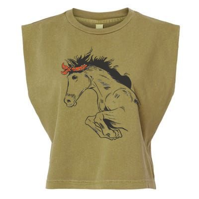 Wild Horse Running Garment-Dyed Women's Muscle Tee