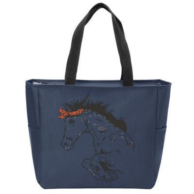 Wild Horse Running Zip Tote Bag