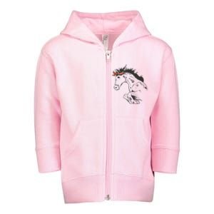 Wild Horse Running Toddler Zip Fleece Hoodie