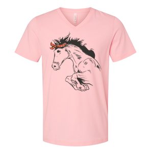 Wild Horse Running V-Neck T-Shirt