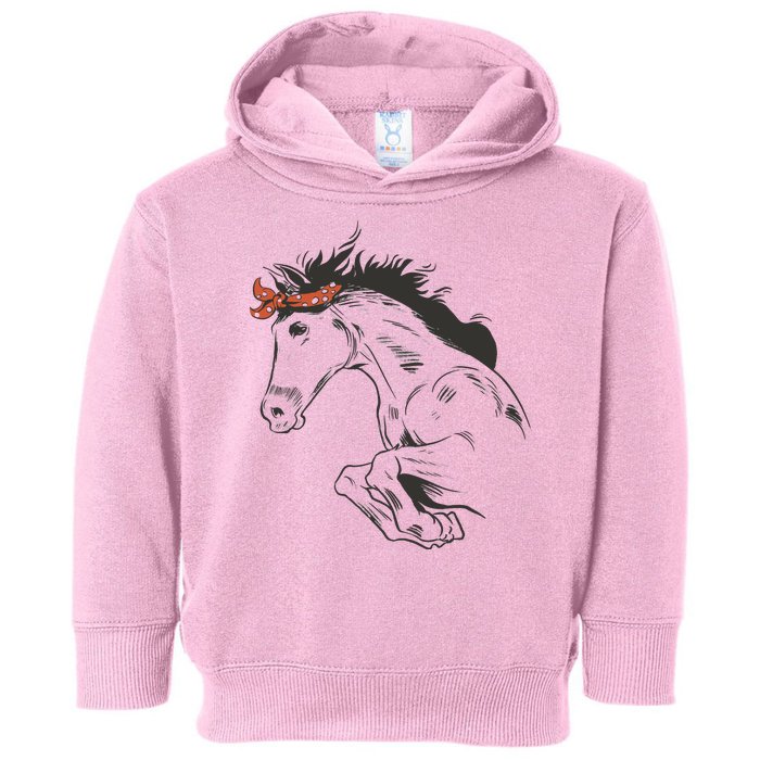 Wild Horse Running Toddler Hoodie