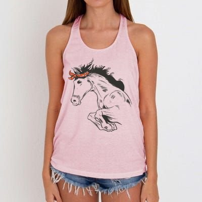 Wild Horse Running Women's Knotted Racerback Tank