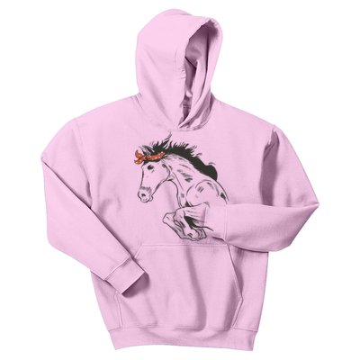 Wild Horse Running Kids Hoodie