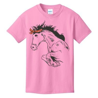 Wild Horse Running Kids T-Shirt