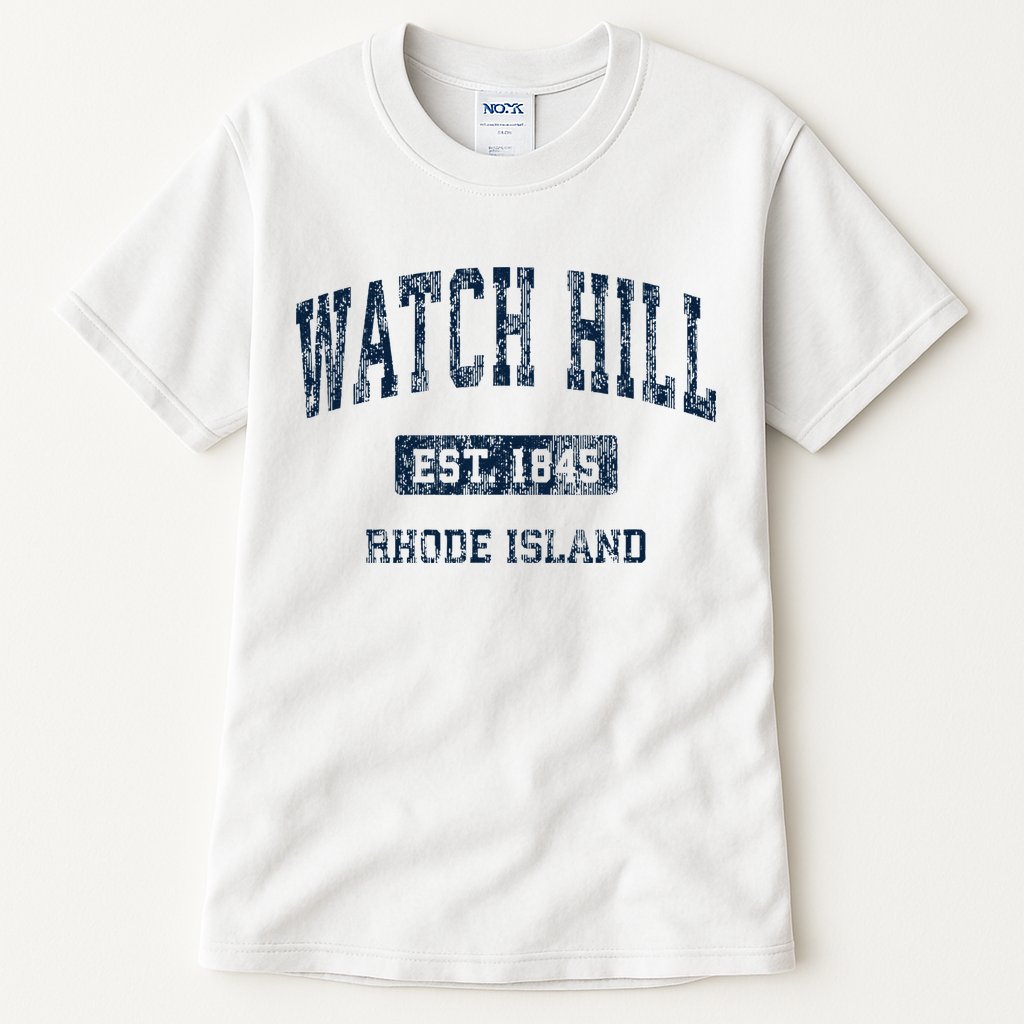 Watch Hill Rhode Island RI Vintage Athletic Sports Design Tall T-Shirt