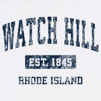 Watch Hill Rhode Island RI Vintage Athletic Sports Design Bucket Hat