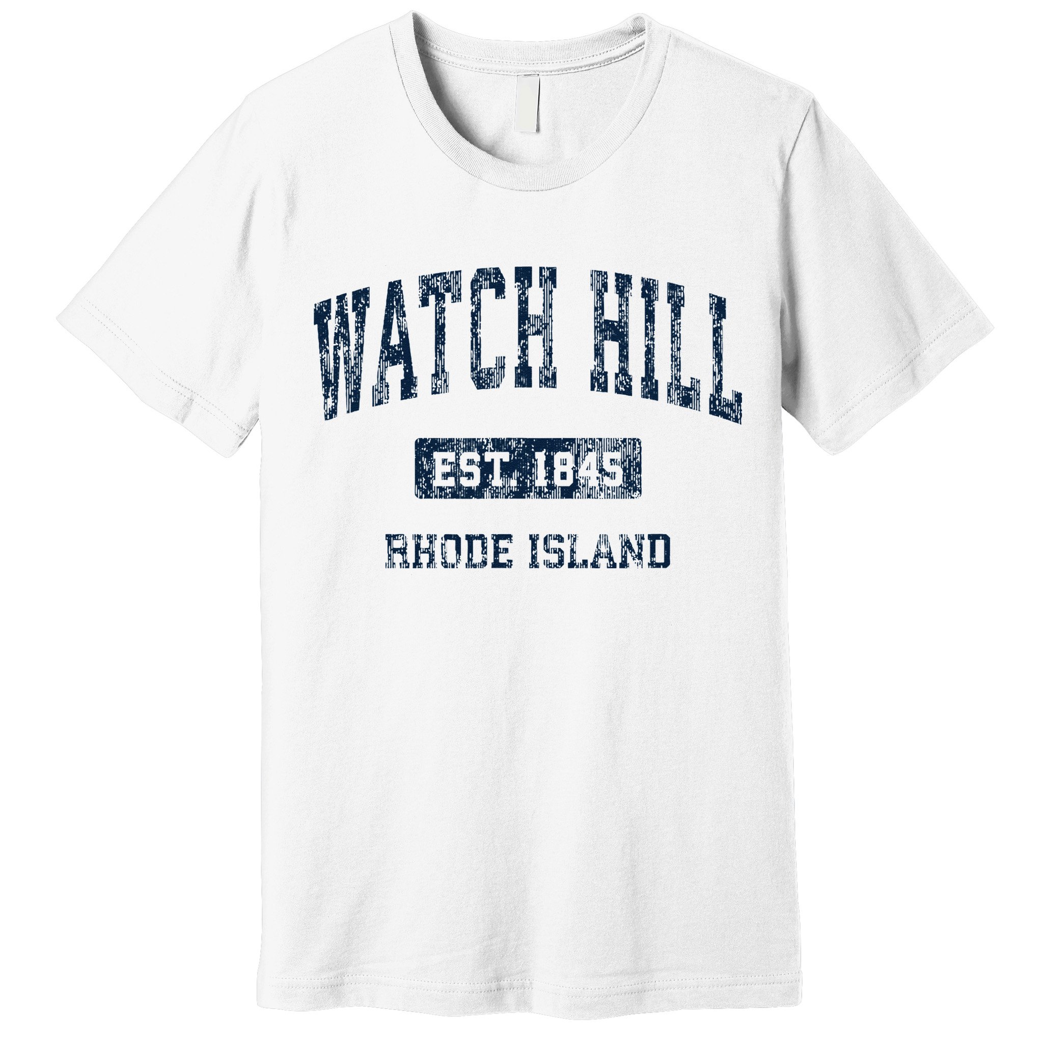 Watch Hill Rhode Island RI Vintage Athletic Sports Design Premium T-Shirt