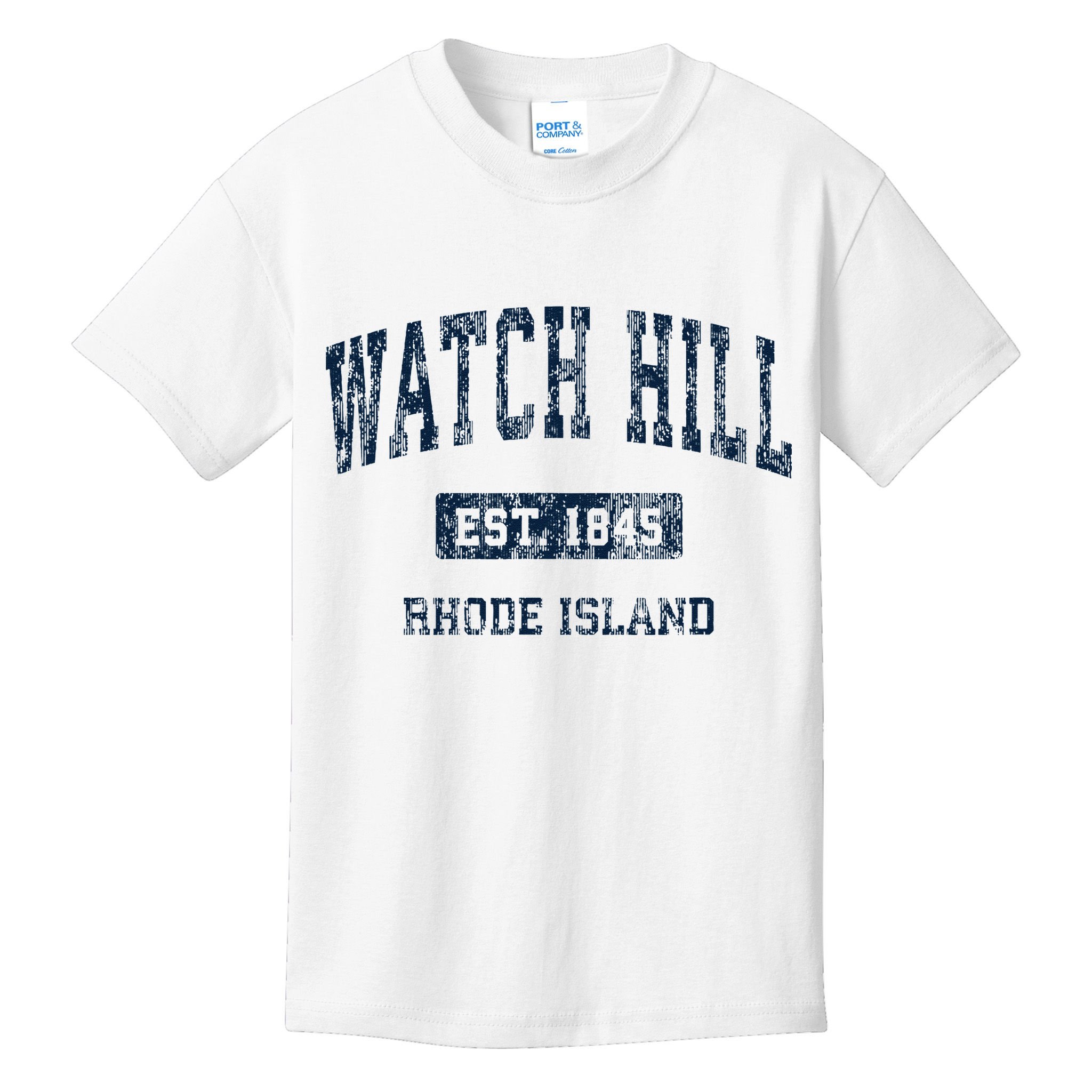 Watch Hill Rhode Island RI Vintage Athletic Sports Design Kids T-Shirt