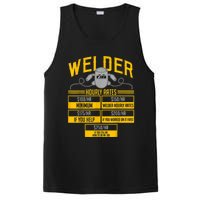 Welder Hourly Rate Funny Welding Gift For Hard Worker Welder PosiCharge Competitor Tank