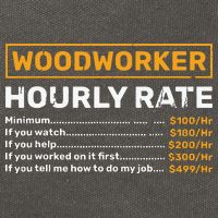 Woodworker Hourly Rate Woodworking Cotton Canvas Backpack