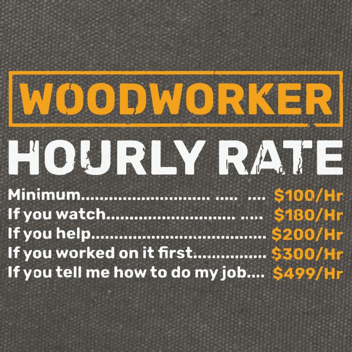 Woodworker Hourly Rate Woodworking Cotton Canvas Backpack