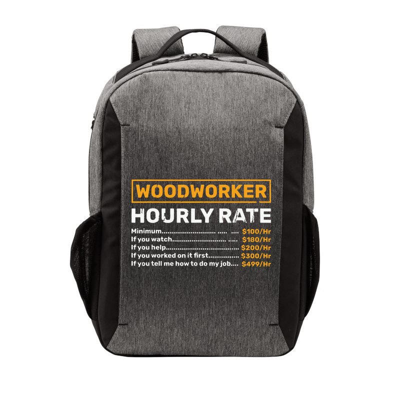 Woodworker Hourly Rate Woodworking Vector Backpack