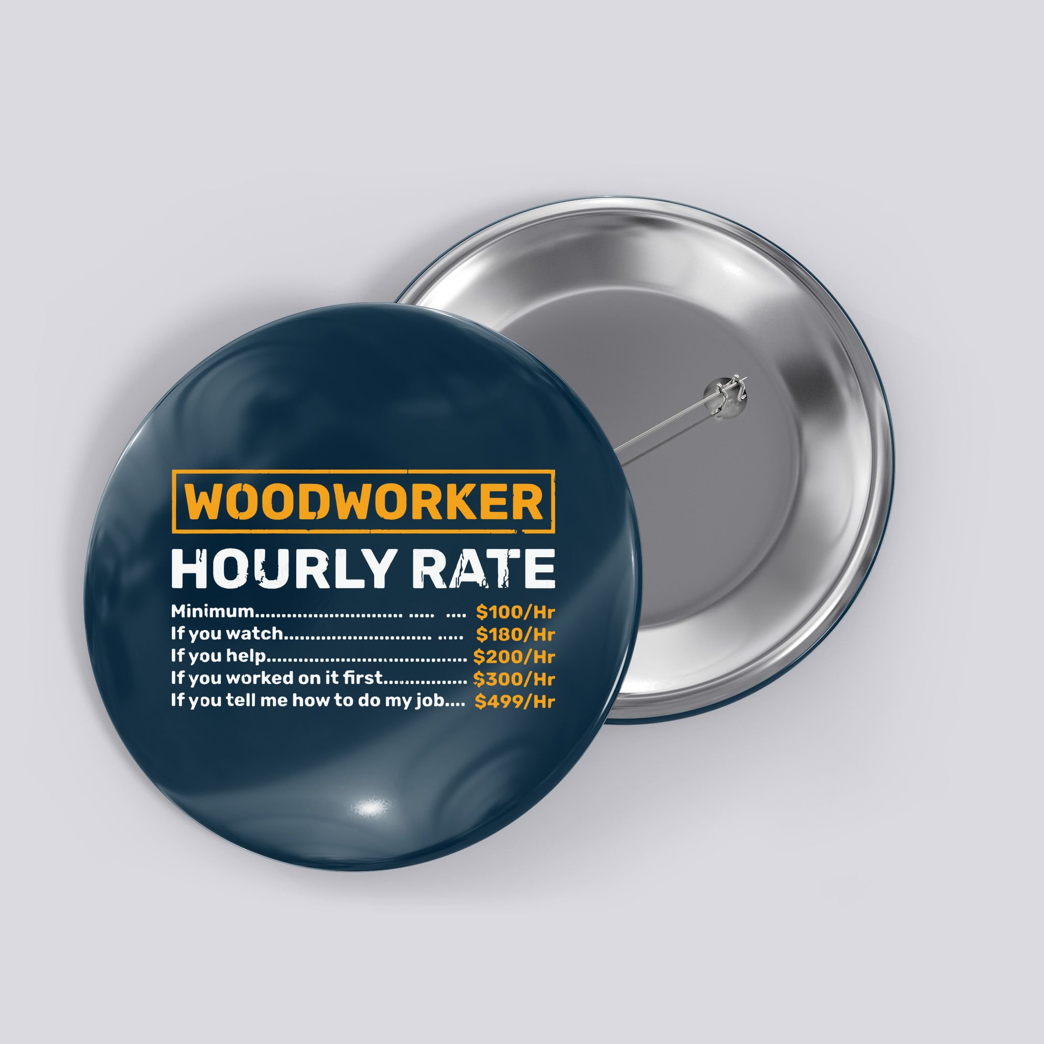 Woodworker Hourly Rate Woodworking Button