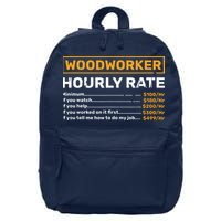Woodworker Hourly Rate Woodworking 16 in Basic Backpack