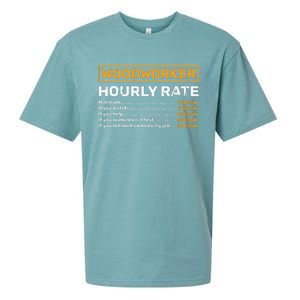 Woodworker Hourly Rate Woodworking Sueded Cloud Jersey T-Shirt