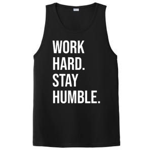 Work Hard Stay Humble Gym Motivational Funny Gift PosiCharge Competitor Tank