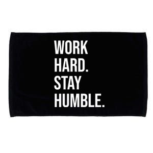 Work Hard Stay Humble Gym Motivational Funny Gift Microfiber Hand Towel