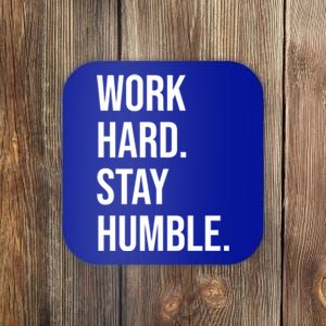 Work Hard Stay Humble Gym Motivational Funny Gift Coaster