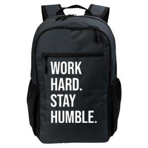 Work Hard Stay Humble Gym Motivational Funny Gift Daily Commute Backpack