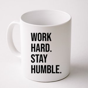 Work Hard Stay Humble Gym Motivational Funny Gift Coffee Mug