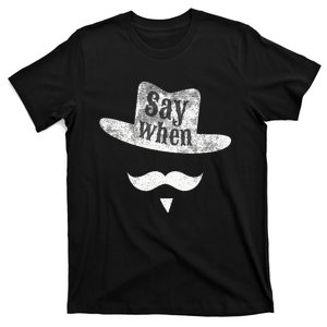 Western Huckleberry Saywhen Cowboy Moustache Holiday T-Shirt