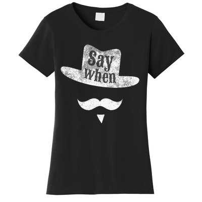 Western Huckleberry Saywhen Cowboy Moustache Holiday Women's T-Shirt