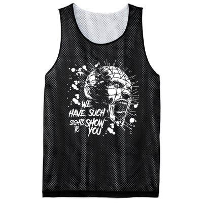 We Have Such Sights To Show You Retro Horror Movie 1987 Halloween Mesh Reversible Basketball Jersey Tank