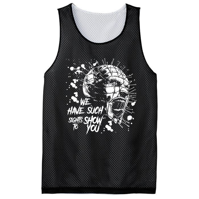 We Have Such Sights To Show You Retro Horror Movie 1987 Halloween Mesh Reversible Basketball Jersey Tank